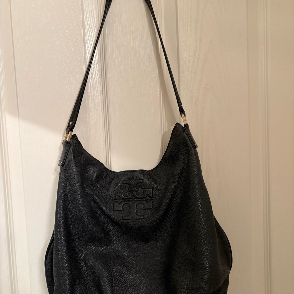 Tory Burch Black Hobo Bag Soft Leather
